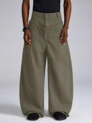 Shein Zöld Hosszú Laza Farmer Nadrág Széles Szárú Shein XL