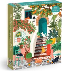 Galison - Puzzle Mediterranean Cats - 1 000 piese