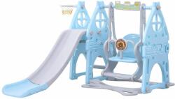 Mimulo Tobogan pentru copii cu leagăn Baby Mix 3 în 1 albastru deschis