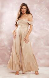 Prettylittlething Bézs Hosszú Kismama Overál Széles Szárú Prettylittlething 44