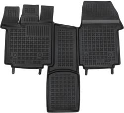 Rezaw-Plast Covorase Presuri Auto Cauciuc Dedicate VW MULTIVAN T7 versiune cu consolă centrală glisantă, toate modelele inclusiv eHybrid (PHEV) 2021 - (200133)