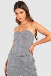 Boohoo Pepita Mintás Fűzős Felső 42-ES