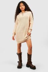 Boohoo Ruha Kötött Mini Cipzárral Xs