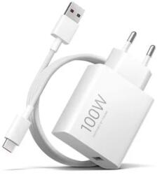 Xiaomi MDY-13-EG încărcător set combo, 100W, cablu USB-A la Type-C 1m, Alb (BHR095VEU) (BHR095VEU)