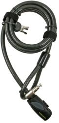 Somogyi STANLEY S741-163 családi kulcskábeles kerékpár zár, 3 kulcsos, 2400 mm hosszúság