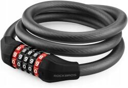ROCKBROS RKS507-1BK kerékpár zár kombinációs 1, 8 m - fekete