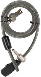 Somogyi STANLEY S741-159 családi kulcskábeles kerékpár zár, 3 kulcsos, 2400 mm hosszúság