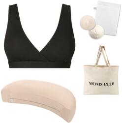  Moniel starterpack a kényelmes szoptatáshoz All black & Pastel bézs M-es méret