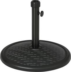 Outsunny Bază pentru Umbrelă cu Buton Reglabil, Ø46x34 cm, Negru | Aosom Romania (84D-245V00BK)