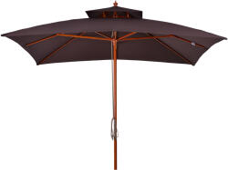 Outsunny Umbrela de Gradina 3x3 Metri Outsunny, 8 Lamele Acoperire cu 2 Niveluri | Aosom Romania (840-026BN)