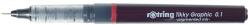 rOtring Liner calibrat Rotring Tikky Graphic 0.1 mm negru S0814730