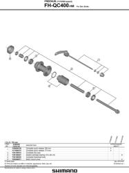 Shimano Cues QC400 Disc hátsó agy 2026 (FH QC-400)
