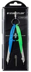 STAEDTLER Busolă, set, precisă, 2 piese, STAEDTLER "Mars Comfort 556", albastru neon/verde