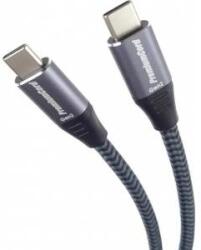 PremiumCord USB-C cable (USB 3.2 Gen 2, 3A, 60W, 20Gbit/s) cotton braid, 0.5m