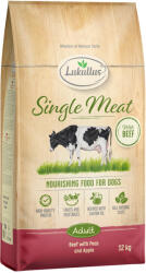 Lukullus 12kg Lukullus Single Meat marha száraz kutyatáp új receptúrával