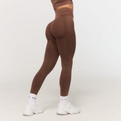 GymBeam Colanți pentru femei Fierce Seamless Brown XL