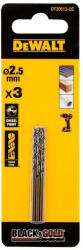 DEWALT BLACK & GOLD Burghiu spirală 2, 5 x 57/30 mm HSS (3 buc) (DT20513-QZ) Burghiu