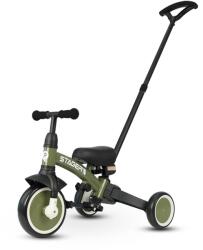 Qplay Tricicleta evolutiva pliabila Qplay Stager Verde - cu maner parental, confort si siguranta copii