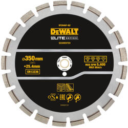 DEWALT ELITE Disc diamantat segmentat pentru asfalt 355 x 25, 4 mm (DT20467-QZ) Disc de taiere