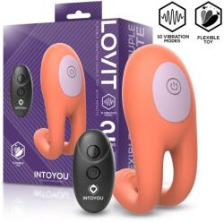 INTOYOU Lovit Flexible Vibrating Couple Toy with Remote Orange Vibrator