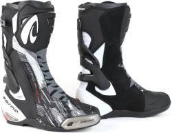 Forma Phantom Flow cizme de motocicletă albe și negre (FORP03516)