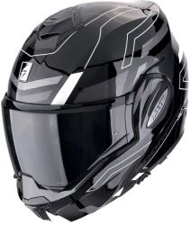 Scorpion Cască de motocicletă rabatabilă Scorpion EXO-TECH EVO CONQUER negru-alb (SCRP118-487-55)