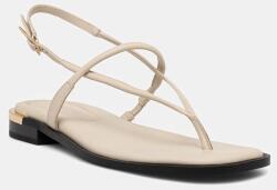Tommy Hilfiger sandale pentru femei, din piele GOLD HEEL DRESSY SANDAL PPY2-OBD022_01X (FW0FW09124)