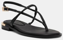 Tommy Hilfiger sandale pentru femei, din piele GOLD HEEL DRESSY SANDAL PPY2-OBD022_99X (FW0FW09124)
