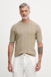 United Colors of Benetton tricou tricotat pentru bărbați, cu amestec de in PPY2-TSM0Y1_08X (1DC3U10BL)