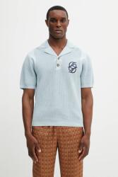 Drôle de Monsieur pamut póló Polo Maille Monogramme - kék M