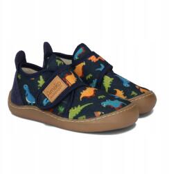 Ameko Barefoot Piko Dino Fiú Iskolai Papucs Sötétkék Dinoszauruszok R 20 (5905454760102)