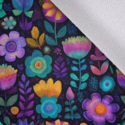 Takoy Țesătură softshell de primăvară premium fantasy flowers Lim