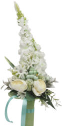 Ballagási csokor (45cm) - Fehér-zöld #1