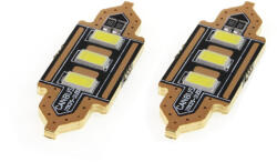 AMiO Set 2 becuri auto LED AMIO C5W 39mm 12V, alb 5600K, 3 SMD 5730 (AM01450)