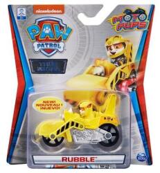 Spin Master Rubble cu motocicleta metalica Paw Patrol, vehicul True Metal (6054830_20130496) Figurina