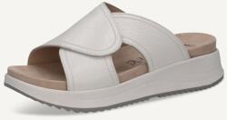 Caprice Saboti dama din piele naturala, Caprice 9-27209-46 105 WHITE DEER, alb