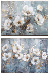 AdTrend Set 2 tablouri decorative oleografie pe panza Flowers 45 x 60 cm (118840)
