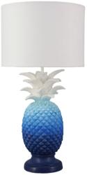 Invicta Lampa de masa PINEAPPLE 50cm, albastra cu abajur alb (48046)