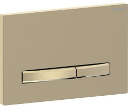 Geberit Clapeta actionare dubla rezervor wc, placa de fixare, placa de acoperire si tasta alama , Geberit Sigma50 (115.672.QF.2)