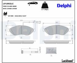 DELPHI Set placute frana DELPHI LP1992LC (LP1992LC)