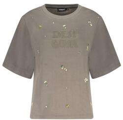 DESIGUAL Дамски суитшърт с цип desigual, Размер xs, Цвят Сиво (26swtk09_gr2064)