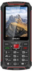 EVOLVEO StrongPhone W4, telefon Dual SIM rezistent la apă și durabil, negru-roșu
