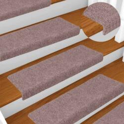 vidaXL Изтривалки за стълби, самозалепващи се, 20 бр. , 65x21x4 см, светлокафяви, с правоъгълен ръб (B.V.)