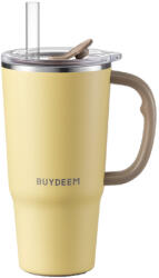 Buydeem Thermo Mug With Straw, BUYDEEM, 700 ml, Mellow Yellow (DS57-MY)