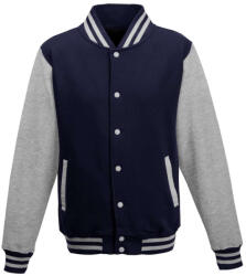 Just Hoods AWJH043 VARSITY KABÁT (awjh043onv/hgr-3xl)