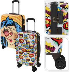 PROWORLD EXCELLENT Valistă de călătorie pe roți set de 2 motive pop art KO-DG9001030 Valiza