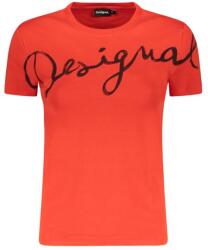 DESIGUAL Къса дамска тениска desigual, Размер l, Цвят Червено (26swtk07_ro3005)