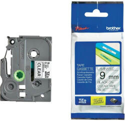 Brother bandă laminată TZE-121/ transparent-negru/ 9mm