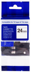 PRINTLINE bandă compatibilă cu Brother TZE-S651, 24mm, imprimare neagră/fond galben, adeziv ext