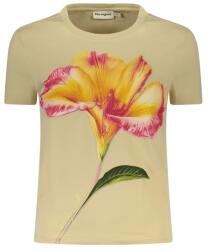 DESIGUAL Дамска тениска с къс ръкав desigual, Размер l, Цвят Бежов (26swtk03_be1001)